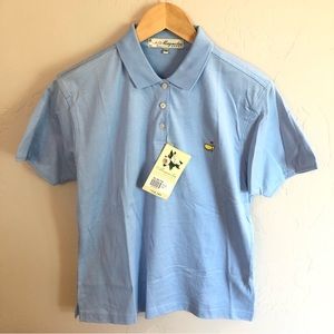 NWT Masters Magnolia Lane Blue Golf Polo